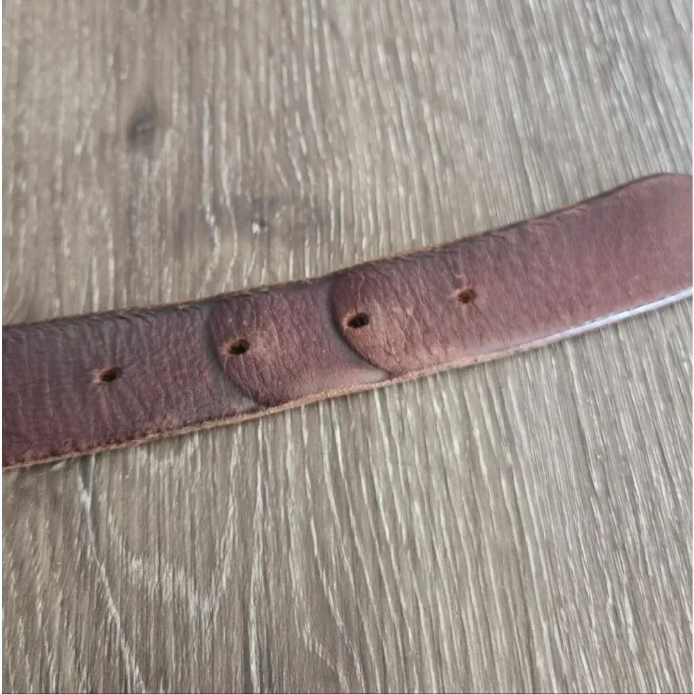 Brown Leather Belt - Large